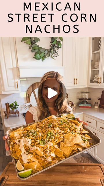 Leanna Laming on Instagram: "MEXICAN STREET CORN NACHOS 🌽🌽

Bring the fiesta to your backyard with these mouthwatering Mexican Street Corn Nachos! 🌽🧀 Perfect for summer gatherings and guaranteed to impress your guests. Grab your @ontheborderchips and let the flavor party begin! 🎉☀️

Find On The Border products at Walmart, Sam’s Club or your local grocery store.

Comment NACHOS and I’ll send the recipe straight to your inbox 

 #ontheborderchipsanddips #sponsore #SummerSnacking #MexicanStreetCornNachos #cookingvideo #quickrecipes #recipeideas #easymeals #recipevideo #goodmoodfood #easyrecipes #foodie # #foodphotography #foodreelsfoodblogger #instafood #betterhomesandgardens #mybhg #mybhghome #bhghowiholiday #bhgholiday  #foodreels" Mexican Street Corn Nachos, Cottage Meals, Mexican Street Corn, Mexican Street, Street Corn, Summer Gathering, Summer Snacks, Dinner Entrees, Game Day Food