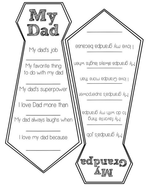 Father's Day Free Printable Cards. DIY Father's Day fill in cards are a great father's day craft. Easy Father's Day homemade gifts for Dad and Grandpa. Father's Day Card Template, Homemade Gifts For Dad, Fathers Day Art, Father's Day Activities, Father's Day Printable, Free Printable Cards, Craft Easy, Diy Father's Day Gifts, Paper Trail