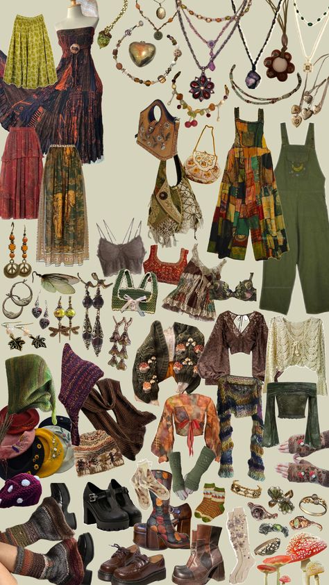 Before the budding🌱 #spring #outfitinspo #winter #nature #fae #femme #queer #earth #eclectic #gremlincore #cottagecore #bloomcore #green #brown Winchester Brother, Vanity Inspo, College Wardrobe, Concert Outfit Summer, Boho Clothes, Dream Aesthetic, Winter Nature, Trendy Outfits For Teens, Gremlins