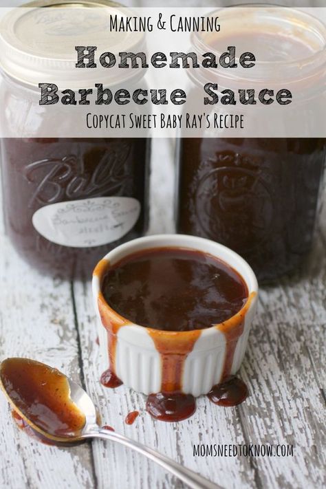 Get ready for warm weather by whipping up a batch of this homemade barbecue sauce recipe - it's about as close to a copycat Sweet Baby Ray's recipe as I can find! Sweet Baby Rays Recipes, Sweet Baby Rays Bbq Sauce, Homemade Barbecue Sauce Recipe, Sweet Baby Rays, Barbecue Sauce Recipe, Sweet Baby Ray, Baby Ray, Homemade Barbecue, Meat Smoker