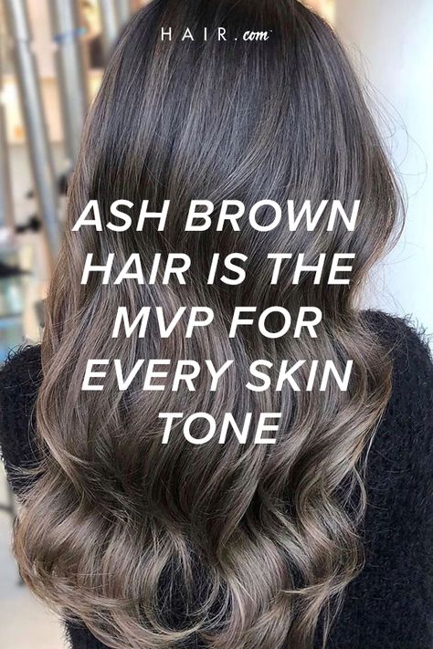 Medium Ash Brown Hair Color, Ashy Brown Hair Balayage, Ash Brown Hair With Highlights, Medium Ash Brown Hair, Ash Brown Hair Balayage, Dark Ash Brown Hair, Ashy Brown Hair, Grey Brown Hair, Light Ash Brown Hair