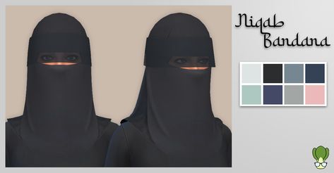 Sims 4 Niqab Cc, Sims 4 Niqab, Sims 4 Abaya Cc, Sims 4 Islam Cc, Ts4 Accessories, Islamic Wear, Sims Medieval, Sims 4 Tsr, Sims 4 Teen