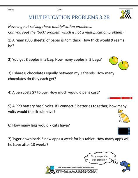 Multiplication Word Problem Worksheets 3rd Grade 3rd Grade Words, Decimal Word Problems, Multiplication Word Problems, Division Word Problems, Free Printable Math Worksheets, Multiplication Problems, Algebra Worksheets, Word Problem, Math Multiplication