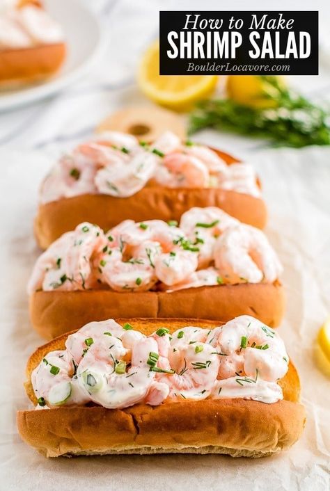 Shrimp Salad Sandwich, Cooked Shrimp Recipes, Salad Cucumber, How To Make Shrimp, Sea Food Salad Recipes, Shrimp Salad Recipes, Resep Salad, Grilled Shrimp Recipes, Shrimp Recipes Easy