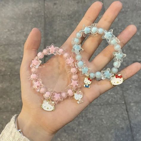 Add a sprinkle of magic to your accessories with the Cinnamoroll Charm Bracelet adorned with blue star and candy beads. This delightful bracelet combines whimsical Cinnamoroll charms with vibrant beads, creating a playful and stylish piece perfect fo... Cinnamoroll Charm Bracelet with Blue Star and Candy Beads >>> Link in Bio <<< ✨500+ happy customers✨ 💠Free Worldwide Shipping💠 . . . #Cinnamoroll #Cinnamorollkawaii #Cinnamorollworld #Cinnamorollfan #Cinnamorollplush #Cinnamorollsanrio #Ci... Sanrio Bracelet, Hello Kitty Crystal, Hello Kitty Charms, Bracelet Y2k, Hello Kitty Charm, Candy Beads, Bracelets For Girls, Y2k Hello Kitty, Jewelry Ornaments