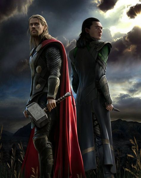 #Thor #Loki Loki Fan Art, Thor And Loki, Film Marvel, Marvel Loki, Loki Avengers, Loki Art, Thor Loki, Chris Hemsworth Thor, Loki Fanart