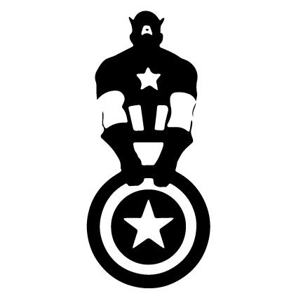 Captain America Svg, Captain America Motorcycle, Captain America Art, Captain America Shirt, Scroll Saw Patterns Free, Star Stencil, Silhouette Stencil, Desenho Tattoo, Clipart Black And White