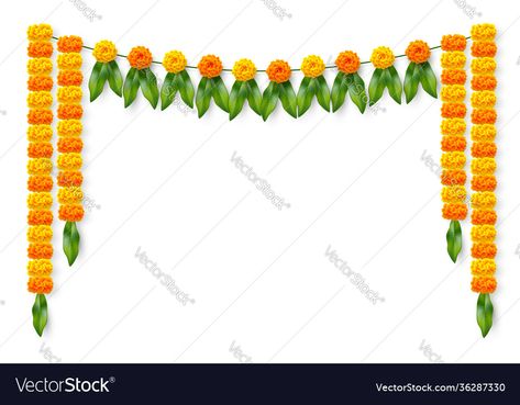 Garland Template, Mango Leaves Decoration Indian, Indian Invitation Cards, Indian Style, Indian Invitations, Wedding Symbols, House Warming Ceremony, 50th Wedding Anniversary Invitations, Diy Floral Decor