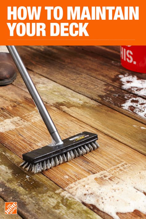 The Home Depot has everything you need for your home improvement projects. Click through to find all your deck and outdoor living needs. Organic Apartment, Deck Maintenance, Appalachian People, Deck Cleaning, Easy Home Improvement Projects, Shelves Decor, Deck Repair, Cleaning Diy, Wooden Deck