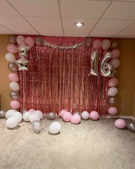 Sweet Sixteen Backdrop, Pink Backdrop, Sweet Sixteen, Bday Party, Sweet 16, Pink, Pins