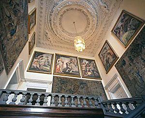 The Palace of Holyroodhouse - the Great Stair Holyrood Palace, Royal Collection Trust, Official Residence, The Royal Collection, Royal Life, Entry Hall, Edinburgh Scotland, Royal Palace, Grand Entrance