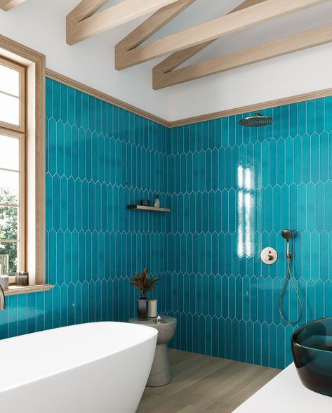 ✨ New Collection Alert! ✨ Introducing Tile Club’s Camila Porcelain Collection! 🌿 Inspired by Mediterranean charm, this collection offers endless possibilities for a one-of-a-kind design! Choose from warm terracotta tiles, matte stone-look finishes, glossy colorful pieces, and eye-catching patterned accents. 🌟 Combine them however you like to create the perfect vibe for your space—whether you’re dreaming of a cozy rustic retreat or a vibrant, bold statement! Ready to transform your home? Th... Turquoise Shower Tile, Turquoise Bathroom Tiles, Bathroom Turquoise, Turquoise Tiles, Picket Tile, Multi Color Tile, Turquoise Bathroom, Colorful Bathroom Tile, Dream Scape