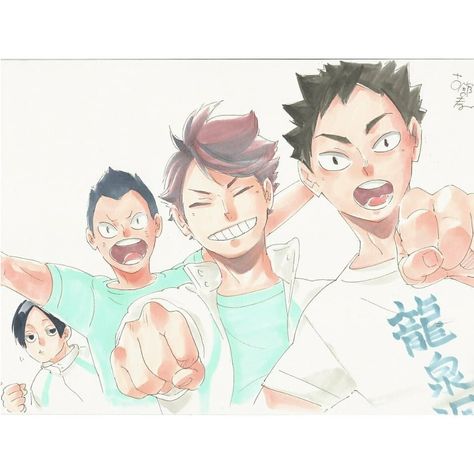 ハイキュー!!’s Instagram post: “Haikyuu, official art - Colored draft Here is a sketch drew and colored by Furudate ! Tags: #haikyuu #seijoh #oikawa #iwaizumi #kindaichi…” Aoba Johsai, Iwaizumi Hajime, Haruichi Furudate, Oikawa Tooru, Volleyball Anime, Haikyuu Wallpaper, Haikyuu Manga, Haikyuu Characters, Haikyuu Fanart