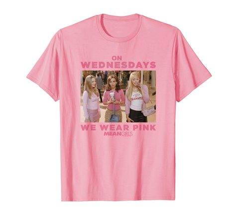 PRICES MAY VARY. Mean Girls Wednesdays We Wear Pink is officially licensed Mean Girls merchandise! (PAR896) Mean Girls is a 2004 American teen comedy film based in part on Rosalind Wiseman's self-help book, Queen Bees and Wannabes, which describes female high school social cliques, school bullying, and the damaging effects they can have on students. Lightweight, Classic fit, Double-needle sleeve and bottom hem On Wednesday We Wear Pink Shirt, Mean Girls Shirts, Wednesdays We Wear Pink, American Teen, Comedy Film, Girls Graphic Tee, Comedy Films, Pink T Shirt, Self Help Book