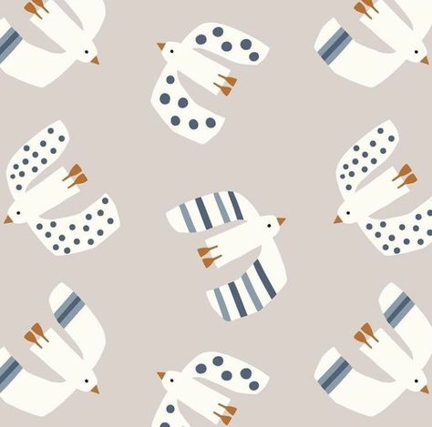 Seagull Illustration, Kids Bedroom Inspiration, Mobile Art, Bird Illustration, Kids Prints, Art Wall Kids, A Pattern, Baby Patterns, Animal Illustration