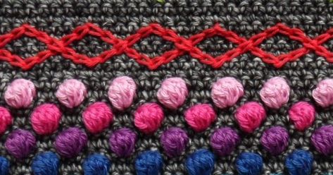 Surface Crochet, Crochet Weaves, Crochet Design Pattern, Haken Baby, Textile Crafts, Double Crochet Stitch, Crochet Edging, Knit Or Crochet, Crochet Techniques