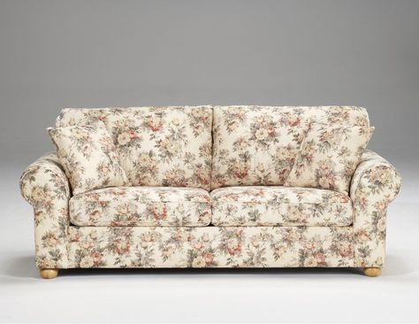 Diy Couch Ideas, Floral Sofas, Printed Fabric Sofa, Ashley Furniture Living Room, Floral Couch, Couch Ideas, Floral Sofa, Vintage Couch, Sofa Inspiration