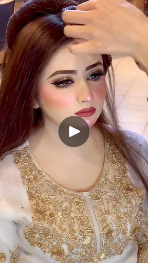 Pakistani Hair, Make Up Bridal, Bridal Pakistani, Fashion Wedding, Beauty Style, Bridal Makeup, Make Up, Drama, Hair Styles