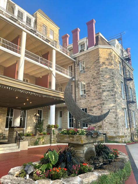 The Crescent Hotel: The Most Haunted Hotel in America - Somewhere In Arkansas Cresent Hotel, Moon Hotel, Crescent Hotel, Victorian Village, Haunted History, Haunted Hotel, Most Haunted Places, Ozark Mountains, Eureka Springs