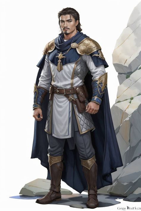 Dnd Cleric Outfit, Cleric Dnd Art, Dnd Desert Character, Dnd Soldier, Paladin Outfit, 5e Cleric, Paladin Dnd, Cleric Dnd, Dnd Paladin