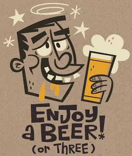 jon kelly green: Enjoy A Beer Beer Cartoon, Retro Illustrations, Beer Day, Image Reference, Fantasy Concept, Green Beer, Retro Cartoons, Fantasy Concept Art, Hand Painted Signs