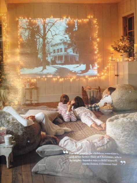 This looks such a lovely idea. From the White Stuff catalogue Bean Bag Room, Boho Rooms, Floor Sofa, Cosy Christmas, Dekorasi Kamar Tidur, Christmas Living Rooms, Cinema Room, Craft Markets, Movie Room