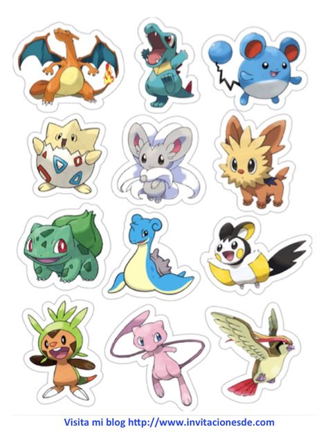 Imágenes de Pokemon Go para tus invitaciones y juegos  http://www.invitacionesde.com/invitaciones-de-cumpleanos/imagenes-de-pokemon-go/ Pokemon Printables, Kartu Pokemon, Pokemon Diy, Pokemon Cake, Pokemon Craft, Pokemon Birthday Party, Pokemon Stickers, Pokemon Theme, Pokemon Party