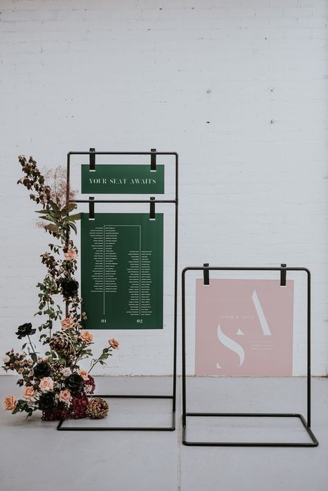 Welcome Sign & Seating Chart Stand Hire | Weddings Melbourne Victoria – State Of Reverie Papan Menu, Eksterior Modern, Event Signage, Sign Stand, The Small Things, Wayfinding Signage, Signage Design, Wishing Well, Wedding Signage