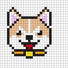 Dog Perler Bead Pattern | Bead Sprites | Misc Fuse Bead Patterns Dog Perler Bead Patterns, Dog Perler Bead, Cool Kids Crafts, Corgi Breeds, Beading For Kids, Cute Pomeranian, Fuse Bead Patterns, Famous Dogs, Kandi Patterns