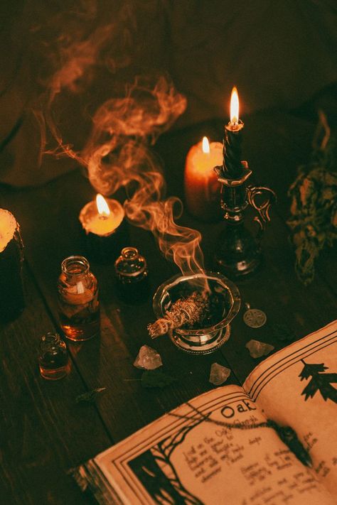 Dark Witch Aesthetic, Witchy Academia, Witch Wallpaper, Almaty Kazakhstan, Witch Core, Witch Cottage, Bg Design, Witch Candles, Dark Witch