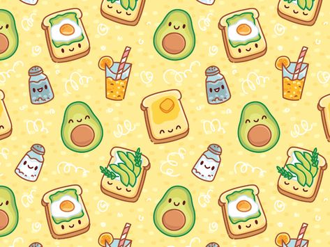 Avocado Images, Cute Avocado Wallpaper, Avocado Wallpaper, Wallpaper Facebook, Avocado Cartoon, Cute Food Wallpaper, Avocado Pattern, Easter Wallpaper, Cute Avocado