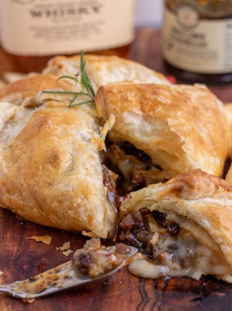 Kentucky Derby Party Food Recipes: appetizers, drinks & desserts - Wine a Little, Cook a Lot Pastry Baked Brie, Baked Brie With Fig Jam, Brie With Fig Jam, Bacon And Cheese Quiche, Savory Puff Pastry, Best Christmas Appetizers, Bourbon Bacon, Fig Jam Recipe, Brie Puff Pastry