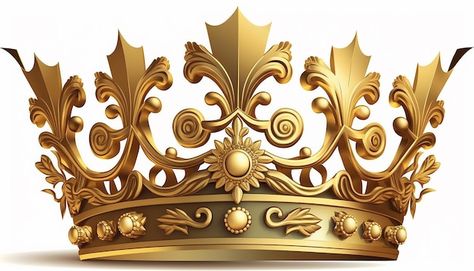 Crown Background, Gold King Crown, Crown Painting, Crown Pictures, Gold And Black Background, Crown Illustration, Crown Png, King Midas, Crown Aesthetic