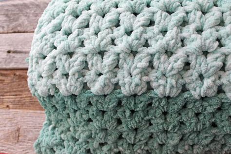 Bulky Blanket Crochet Pattern Misty Green Lap Afghan - A More Crafty Life Sage Green And Cream Crochet Blanket, Crochet Bulky Blanket Free Pattern, Crochet Bulky Yarn Patterns Free, Big Twist Cuddle Yarn Crochet Patterns, Bernat Blanket Yarn Patterns Crochet Free, Bulky Yarn Crochet Patterns Blanket Free, One Color Crochet Blanket Patterns, Bulky Yarn Crochet Patterns Blanket, Super Bulky Crochet Blanket