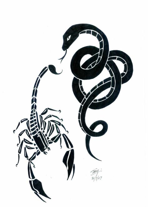 Snake And Scorpion Tattoo, Scorpion Tattoo, Doodle Tattoo, Sigil Magic, Macbook Stickers, Elegant Tattoos, Tattoos And Piercings, Scorpion, Art Inspo