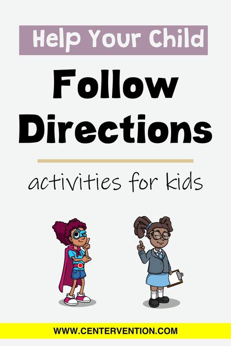 Command Following Activities, Preschool Following Directions Activity, Direction Activities For Kids, Follow Directions Activity For Kids, Following Directions Activities For Kids, Directions For Kids, Following Directions Games, Games For Two People, Life Skills For Children