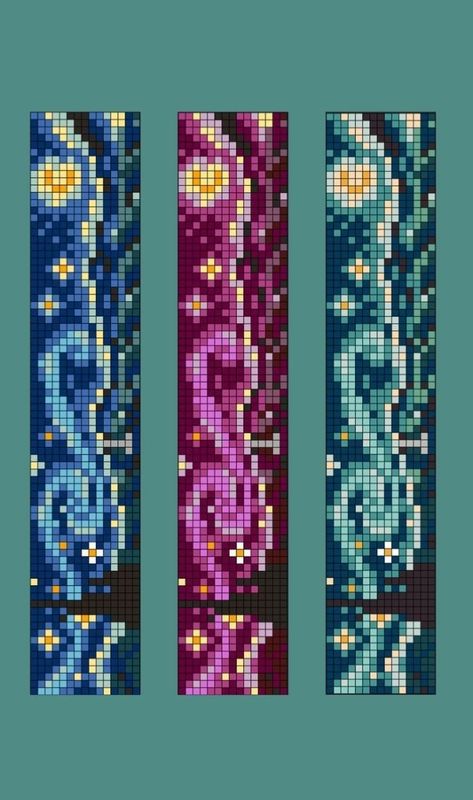 Bookmark Pixel Grid, Book Mark Alpha Pattern, Perler Bead Bookmarks Pattern Pixel Art, Pearled Bead Bookmarks, Pixel Grid Crochet Bookmark, Pixel Bookmark Pattern, Book Mark Perler Beads, Geometric Pixel Art, Perler Bead Patterns Bookmark