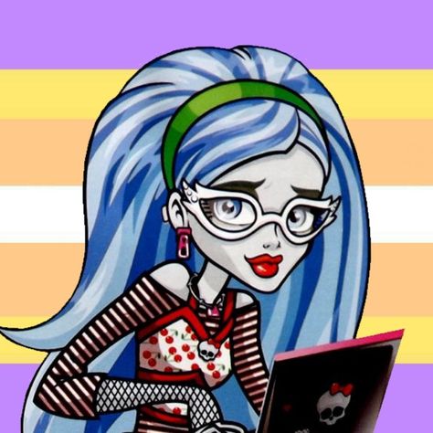 Ghoulia Icon, Monster High Ghoulia, Ghoulia Yelps, Monster High, Hair, Blue