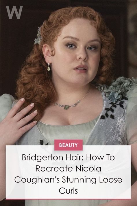 Even if you've yet to fall down the "Bridgerton" rabbit hole, you'll likely be well aware of the fashion and style. #bridgerton #penelope #featherington #hair #hairstyles Bridgerton Hair, Bridgerton Penelope, Penelope Featherington, Loose Curls, Rabbit Hole, Fashion And Style, Falling Down, Hair Hairstyles, Beauty Trends