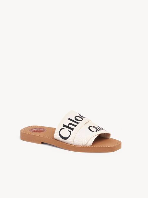 Dior Hat, Chloe Logo, Chloe Sandals, White Slides, Slides For Women, Flat Mules, Summer Essential, White Sandals, Womens Slides