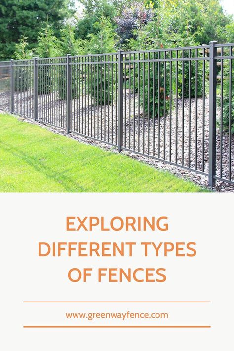 Open Fence Ideas, Fences That Don't Obstruct View, Houses With Fences, Types Of Fences Backyards, Outdoor Fence Ideas, Affordable Fencing, Fence Types, Types Of Fencing, Good Neighbor Fence