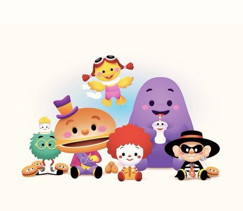 Mcdonald's Birthday Party, Mcdonalds Birthday Party, Jerrod Maruyama, Force Sensitive, 1980 Cartoons, Childhood Characters, Disney Artists, Kawaii Chibi, Happy Meal