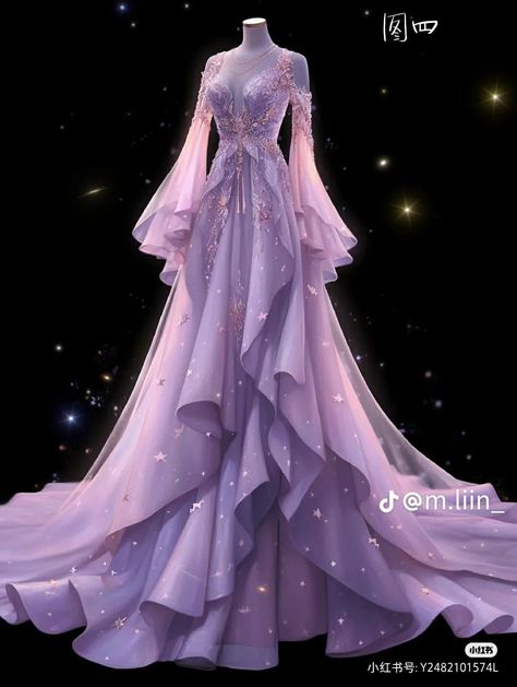 dress dresses dress outfit dress outfits dresses casual dress up dressing dresses outfits dress up outfit dress styles Mystical Gown, Purple Fantasy Dress, Outfits Dresses Casual, Outfits Dress, Outfits Dresses, Fantasy Dresses, Fashion Drawing Dresses, Royal Dresses, Dress Well