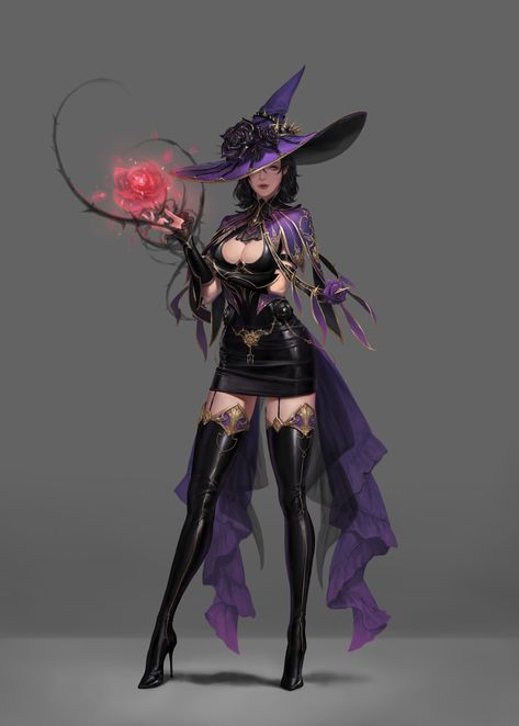 ArtStation - mage Gothic Characters, Witch Characters, Fantasy Witch, Witch Design, Harry James, Harry James Potter, Witch Art, Game Character Design, James Potter