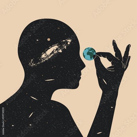 Holding Earth, Poetry Projects, Planet Vector, Earth Illustration, Abstract Art Images, Earth Planet, Cool Album Covers, Spiritual Artwork, Conceptual Illustration