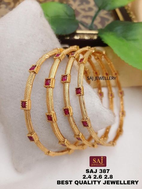 Bangles Jewelry Designs Gold Latest, Bangles Jewelry Designs Gold, Jewelry Designs Gold, Simple Frock, Bangles Collection, Real Diamond Necklace, Jewelry Product Shots, Gold Jewels Design, Gold Bangles For Women