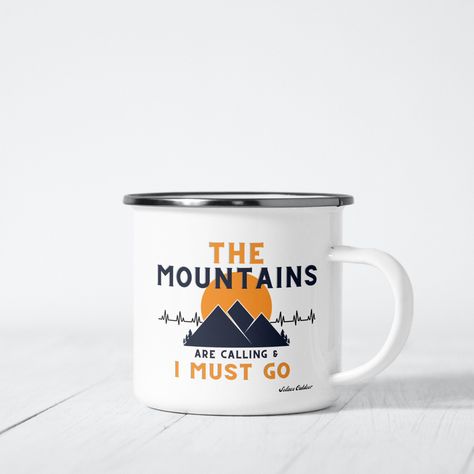 Homegrown Hospitality, Camping Gift Ideas, Modern Mug, Camp Mugs, Modern Mugs, Hiker Gifts, Camp Mug, Bright Photos, Thrill Seeker