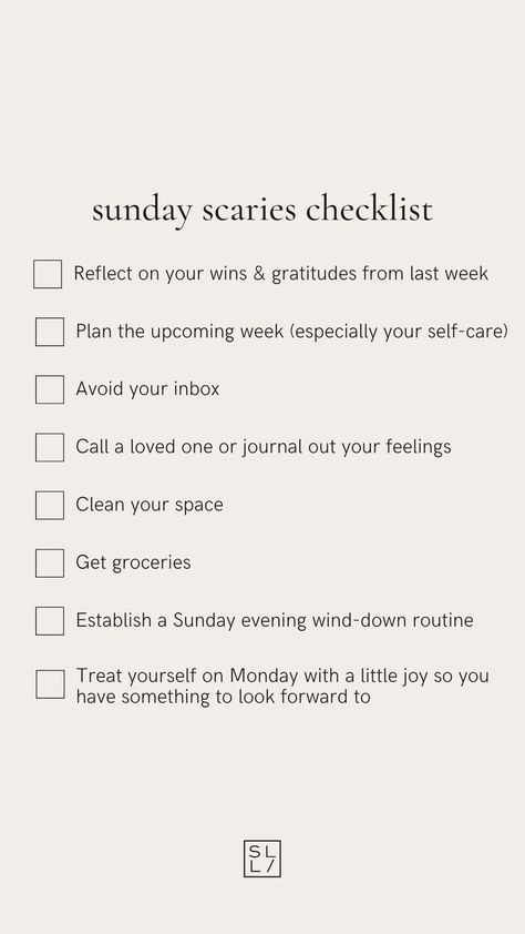 Sundays tend to bring a lot of feelings of overwhelm and nervous energy thinking about the week ahead and what it holds. Instead of sitting in this energy, we like to encourage having a checklist of supportive activities you can lean on to remain present, find a sense of calm, and prepare for the week. ✨🌿 Here's our list, customize yours! 💗 #SeamlessLingerie Nervous Energy, Prevent Burnout, Sunday Scaries, Lean On, Deep Breath, Mindful Living, Self Improvement Tips, Wellness Tips, Psych