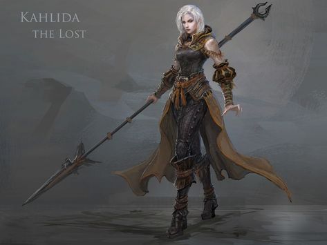 Female Spear Fighter, Spear Warrior, Fire Magic, Female Fighter, Female Knight, Fantasy Armor, Skyfall, Fantasy Warrior, Fantasy Rpg