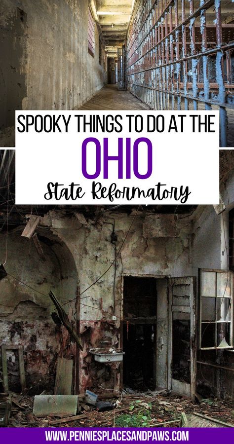 Spooky Things to Do at the Ohio State Reformatory Ohio State Reformatory, House At Night, All Inclusive Trips, Spooky Things, Travel 2024, Ohio Travel, Trip Destinations, Haunted Halloween, Visit Usa